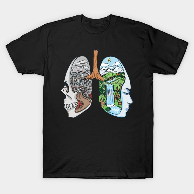 Environment Lungs T-Shirt by JFDesign123